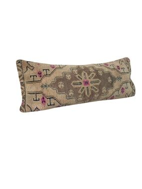 Turkish Lumbar Rug Pillow Cover
